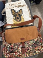 Floral hand bag and GSD handbag