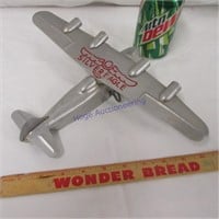 Silver Eagle plane wind up toy