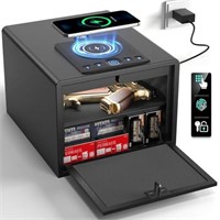 Grimtron Biometric Gun Safe for Handgun with Wirel