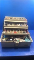 Tackle box full of fishing lures