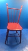 Red childs chair
