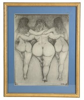 "Three Dancing Graces" Art Print