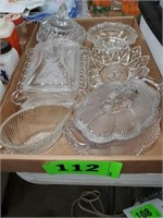 COVERED CANDY, & OTHER GLASS DISHES