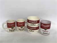 Vintage Campbell’s soup mugs, bowls & cup