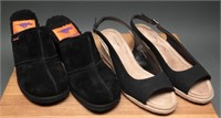 (Pre-Owned) Mule & Lindy Black Wedges 7.5M-8M