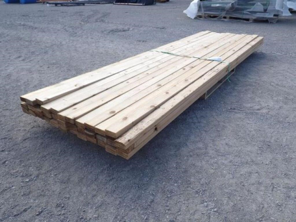 Qty Of 2 In. x 4 In. x 12 Ft. Low Grade Western