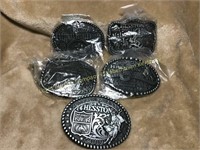 Hesston National Finals Rodeo belt buckles, 2005,