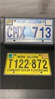 2 Nova Scotia License Plates