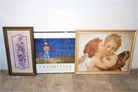 (3) Framed prints; largest measures approx. 31 in