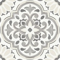 FloorPops Massimo Peel & Stick Floor Tiles, Gray