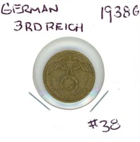 German 1938G 5 Pfennig