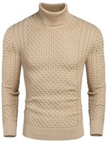 New- COOFANDY Men's Slim Fit Turtleneck Sweater