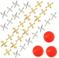 New- Biubee 3 Sets Retro Metal Jacks and Ball Game