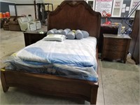 Ashley 708 Queen bed, dresser, mirror, chest, 2ns