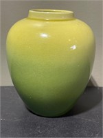 Vintage green/yellow vase