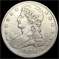 1838 Capped Bust Half Dollar CLOSELY UNCIRCULATED