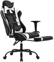 Gaming Chair with Footrest, Ergonomic