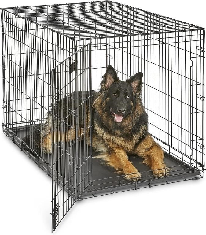 Folding Metal Dog Crates 48 x 30 x 33 in