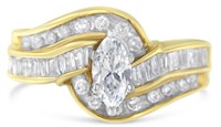 14k Two-tone Gold 1.00ct Diamond Ring