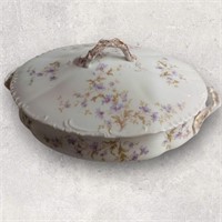 Porcelain Serving Dish with Lid 11.5" x 8"