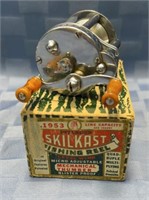 Vintage Pflueger Skilkast no 1953 fishing reel
