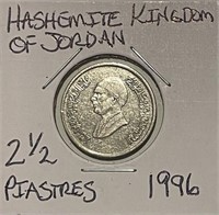 Kingdom of Jordan 1996 2 1/2 Piastres