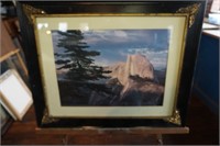 Mountain Range Picture with Black Frame