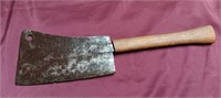 large meat cleaver.