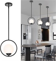 Black 1-Light Pendant Lighting  Adjustable