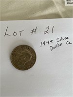1949 CAN. SILVER DOLLAR