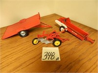 (3) Tru-Scale Toys - 2 Bottom Plow, Manure -