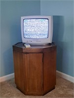 Octagon End Tables, Vintage TV