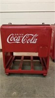 COCA-COLA ICE BOX, DOUBLE DOOR ON TOP, UNMARKED,