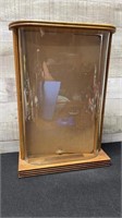 Antique Store Display Case Wood & Bow Glass 12.5"