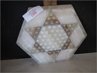 9 1/2" marble checker board