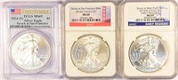A 5th And Final Certified Silver Eagle Trio.