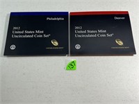 (2) 2012 Uncirculated Mint Sets