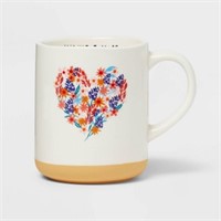 16oz Stoneware Nice Mug White - Opalhouse