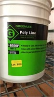 Greenlee poly line, 6500', 210 lb strength