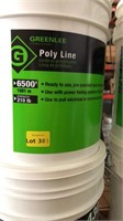 Greenlee poly line, 6500', 210 lb strength