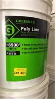 Greenlee poly line, 6500', 210 lb strength