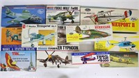 (11) Model Airplane Kits & (1) Model A Station...