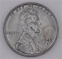 1943-D over D Steel Wheat Cent