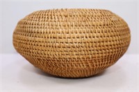 NATIVE AMERICAN HANDWOVEN GATHERING BASKET