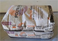 (2) Bags Polyblend sanded grout DeLorean Gray.