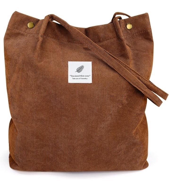 (new) Corduroy Tote Bag for Women Girls