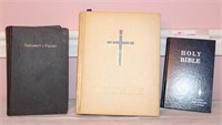 3 Bibles - Holy Bible, placed by The Gideons in