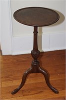 Mahogany candle stand 22.5" tall X 10.75"