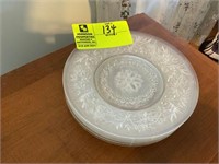 6 8" clear serving dishes