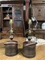 Pair of Furkin bucket lamps